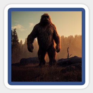 Sasquatch in Nature Sticker